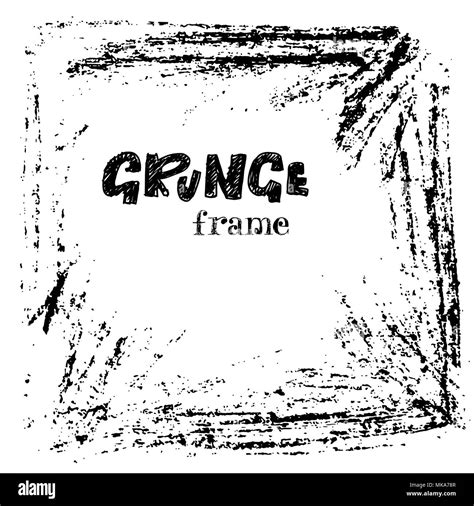 Grunge ink frame. Distressed texture. Vector illustration Stock Vector Image & Art - Alamy