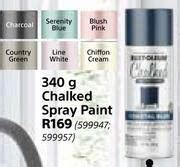 Rust oleum chalked spray paint-340g offer at Builders Warehouse