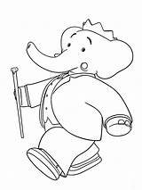 Babar coloring Pages sketch template