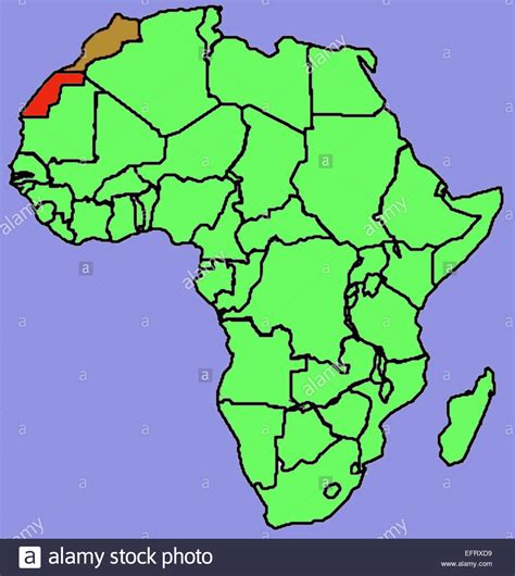 Spanish Sahara Map