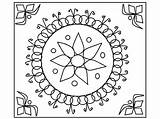 Free Printable Rangoli Coloring Pages For Kids sketch template