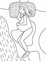 Pregnancy Coloring Pages  Nation sketch template
