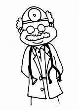 Free Doctor Coloring Pages sketch template
