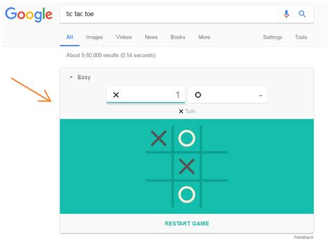 Play Tic Tac Toe game with Google | Google Features