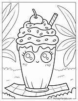 20 Milkshake Coloring Pages Free PDF Printables sketch template
