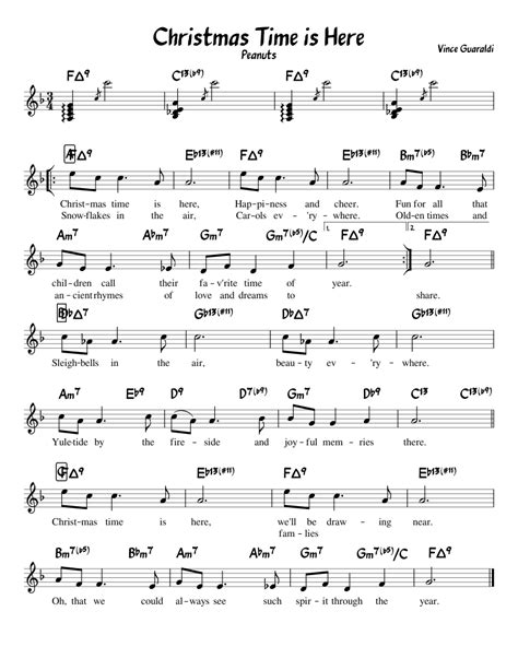 Christmas Time is Here Sheet music for Piano (Solo) | Musescore.com