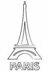 Simple Eiffel Tower coloring Page  Download Print Or Color Online For sketch template