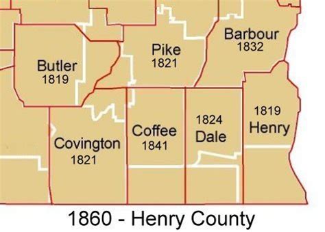 Henry County Map Timeline – Henry County Historical Group -Henry County, Alabama