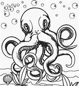 Printable Octopus Coloring Page For Kids sketch template
