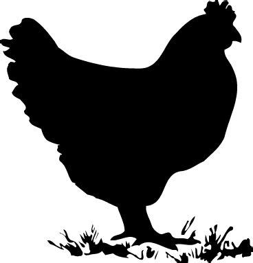 Chicken hen roosters silhouette silhouette clip art and 2 – Clipartix