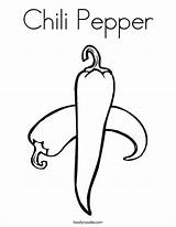 Chili Pepper Coloring Page  Twisty Noodle sketch template