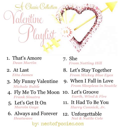 A Valentine Playlist - Nest of Posies