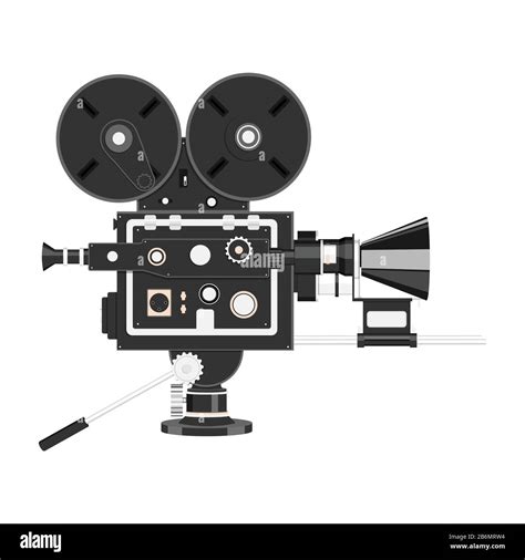 Realistic cinema camera. Vintage movie camera Stock Vector Image & Art - Alamy