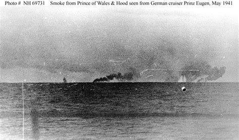 Battle of the Denmark Strait -- Sinking of HMS Hood