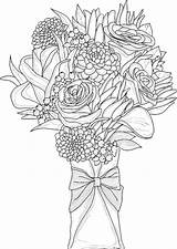 Flower Bouquet coloring Pages  Printable Coloring sketch template