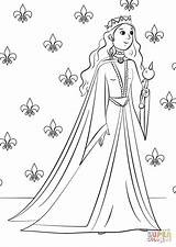 Queen Elizabeth I Coloring Page Pages sketch template