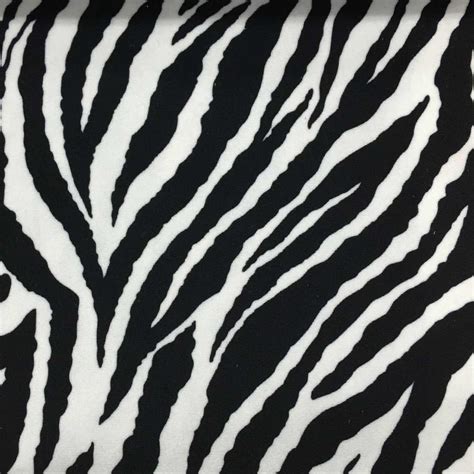 Safari - Baby Zebra - Short Pile Velvet Upholstery Fabric by the Yard