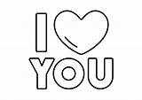 I Love You Color Sheets Free To Print sketch template