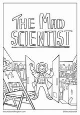 Mad Scientist Coloring Page Pages sketch template