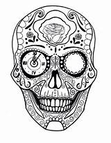 Sugar Skull For Adults coloring Page  Download Print Or Color Online sketch template