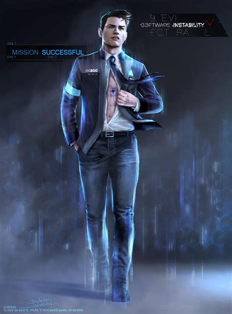 My fanart of good android boy Connor | Detroit become human connor, Detroit become human ...