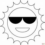 Sun With Sunglasses coloring Page  Free Printable Coloring Pages sketch template