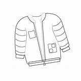 Jacket Coloring Pages sketch template