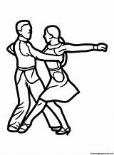 Ballroom Dancer Coloring Pages sketch template