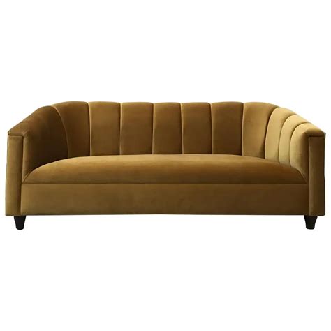Art Deco Style Sofa, Golden Velvet, by Watt Studio in 2020 | Art deco sofa, Art deco, Art deco ...