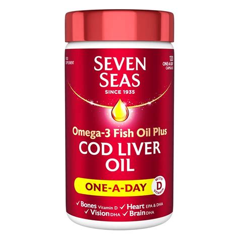 Buy Seven Seas Omega-3 FISH Oil Plus Cod Liver Oil, 120 s Online at desertcartUAE