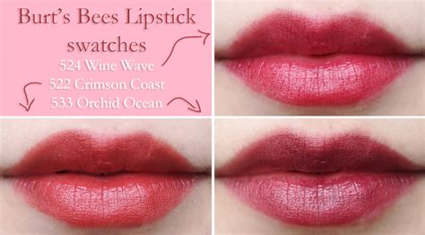 theNotice - Burt's Bees Lipstick review, swatches, photos - theNotice