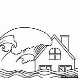 100% Free coloring Page Of Tsunami Color In This Picture  sketch template