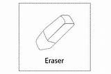 Eraser Coloring Page Graphic By Chanchantekstudio · Creative Fabrica sketch template