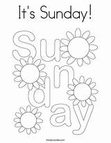 Its Sunday Coloring Page  Twisty Noodle sketch template