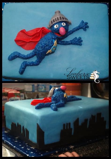 Pin by Charity's Ghost🥀 on I Grover! | Cupcake cakes, Sesame street party, Cake