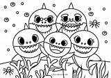 Baby Shark Coloring Pages Printable sketch template