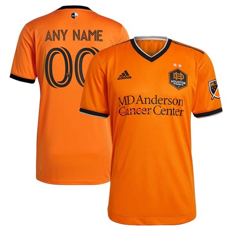 Men's Houston Dynamo FC adidas Orange 2021 My City My Club Authentic Custom Jersey