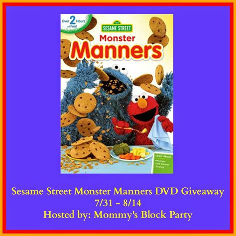 Sesame Street: Monster Manners #Review + #Giveaway - Mommy's Block Party