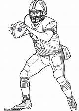 Football Player Coloring Page Print Color Fun sketch template