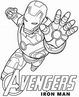 Iron Man coloring Page Avengers sketch template
