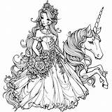 Download Princess Coloring Pages Fairy Tale  sketch template