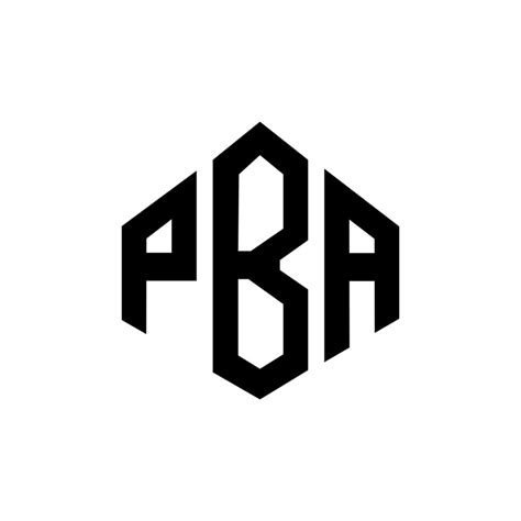 PBA letter logo design with polygon shape. PBA polygon and cube shape logo design. PBA hexagon ...