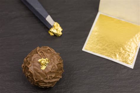 Add Glamour and Sparkle to Food With Edible Gold Leaf | Edible gold leaf, Edible gold, Edible