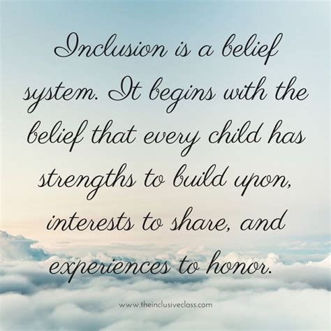 Fundamentals of Inclusion | Inclusion quotes, Special needs quotes, Inspirational quotes for kids