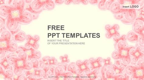 Pink Floral Abstract PPT Templates + Download Free