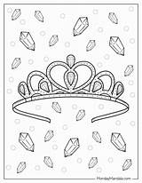 Princess Crown Coloring Pages For Kids sketch template