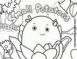 Mashed Potato Coloring Page sketch template
