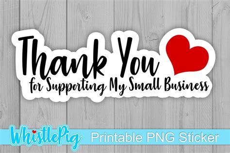 Small Business Sticker Thank You For Supporting My Business (1171147) | Other | Design Bundles