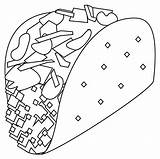 Taco coloring page  ColouringPages sketch template