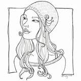 Pretty Woman Coloring Pages Sketch Page sketch template